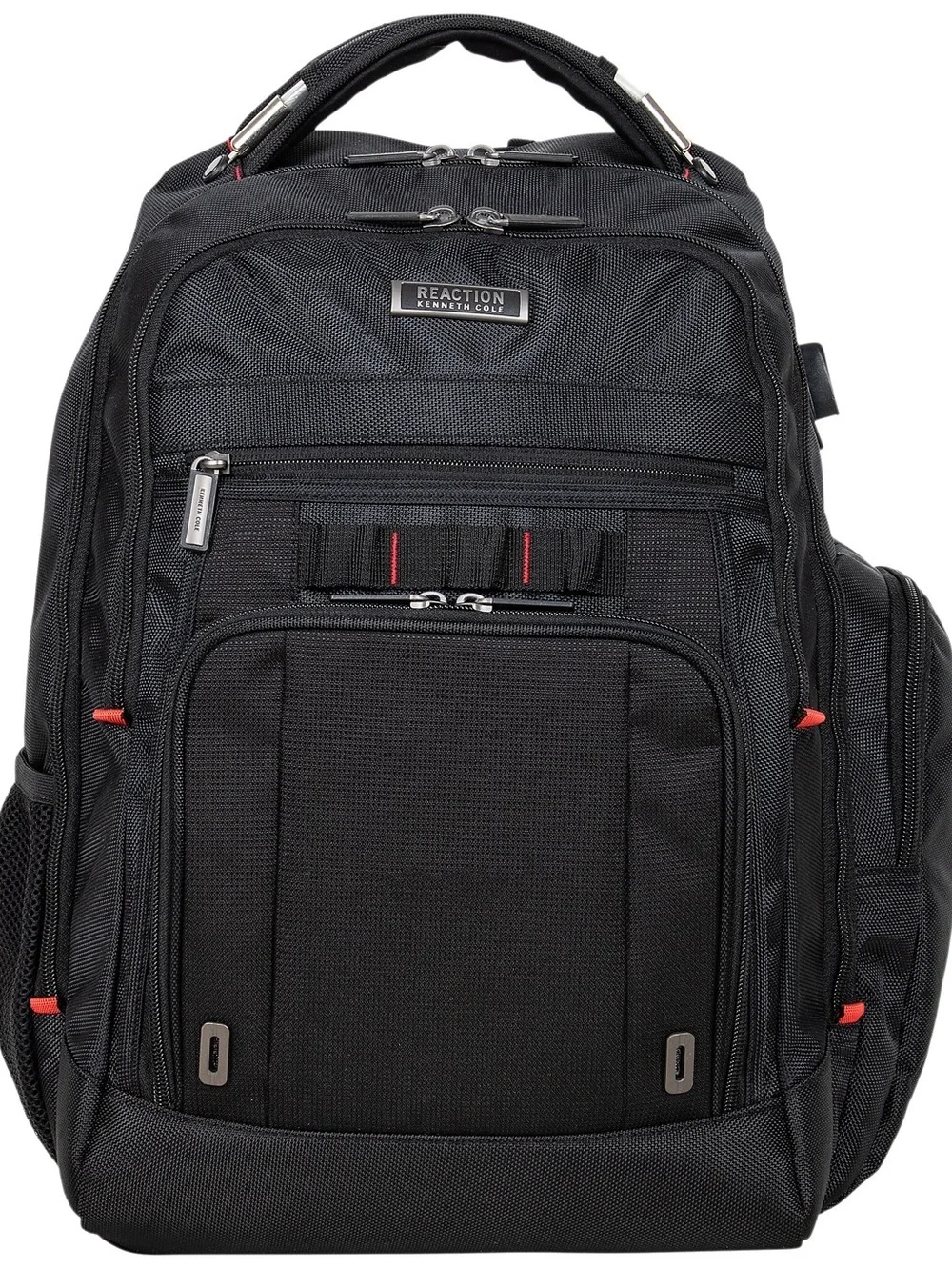 Kenneth Cole Reaction Black Backpack with Red Accents, travel bag